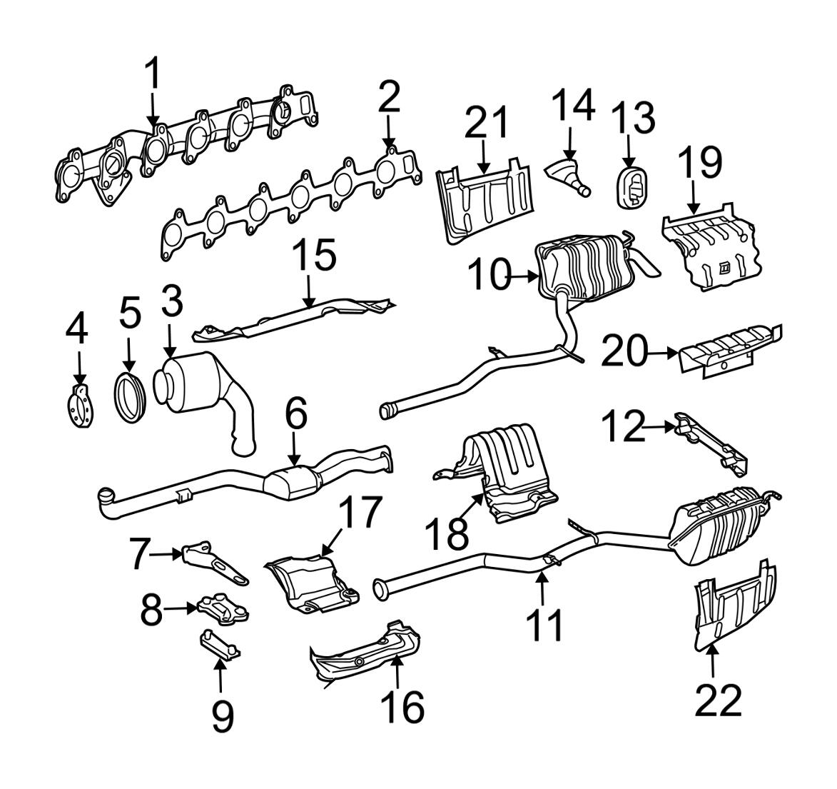 Mercedes Exhaust Manifold Gasket 6131420480